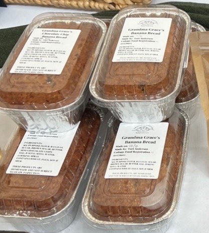 Seasonal banana bread flights baked in Buffalo MN
