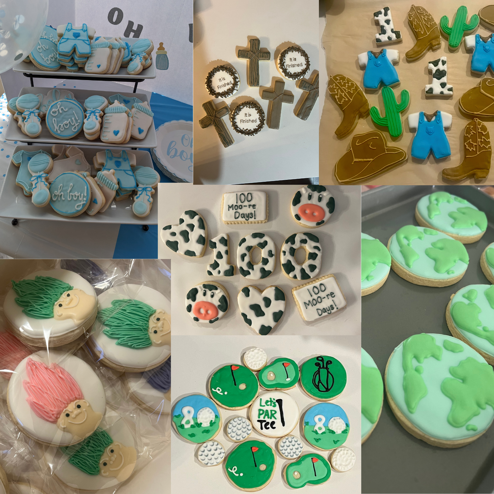 Custom decorated sugar cookies by Graceful Loaves