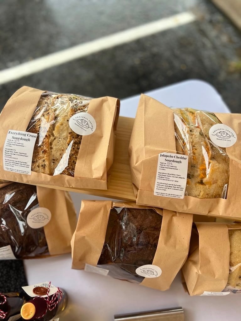 Artisan sourdough bread freshly baked by Graceful Loaves in Buffalo, MN