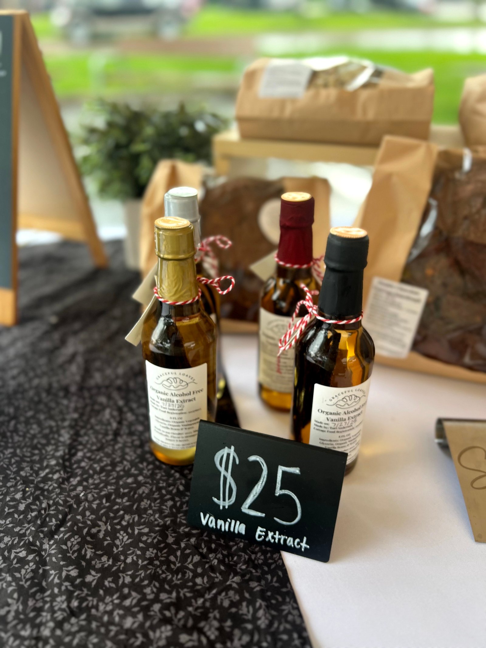 Organic vanilla bean extract steeped in vegetable glycerin